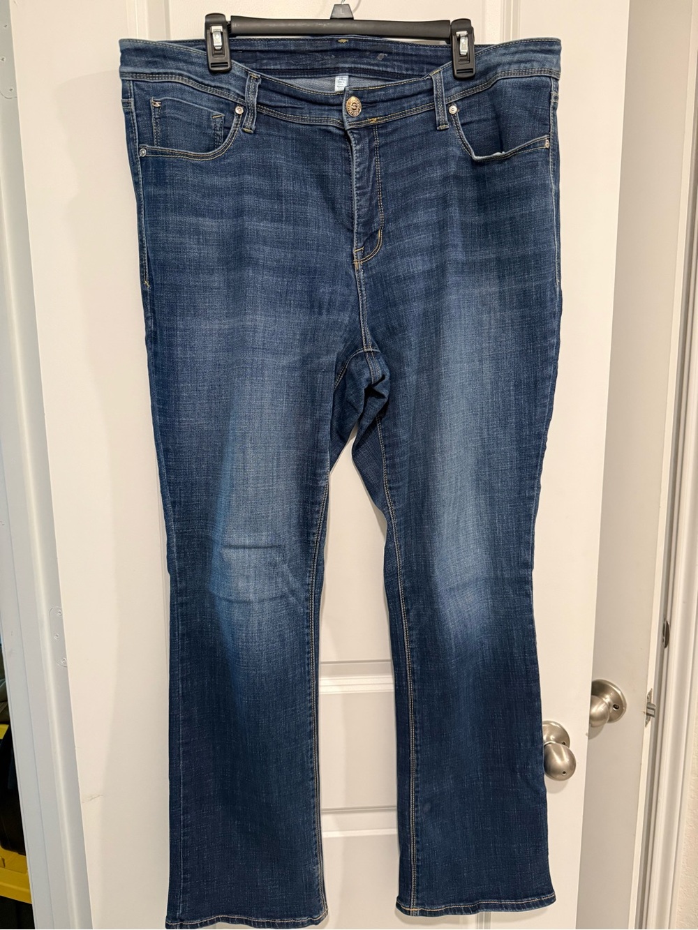 Lane Bryant Seven Dark Blue Boot-Cut Jeans